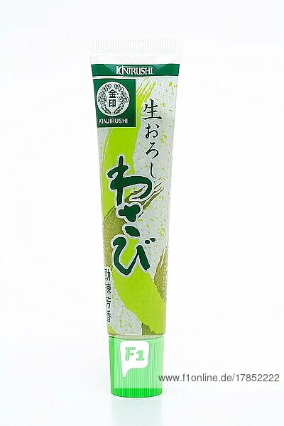 Wasabi grüne Wasabipaste japanischer Meerrettich Gewürz der asiatischen Küche