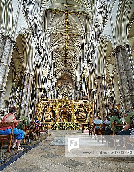 Westminster Abbey London Innen England  Großbritannien  Europa