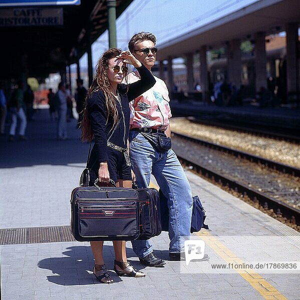 Couple on the platform