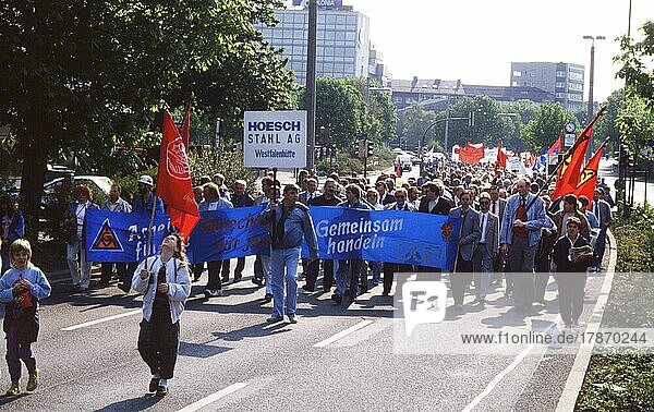 Dortmund. Mai Demo des DGB am 1. 5. 1988