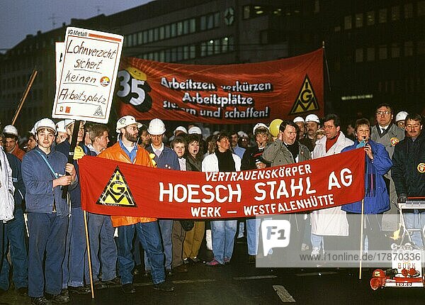 Dortmund. DGB Demonstration und Kundgebung zum 1. 5. 1989