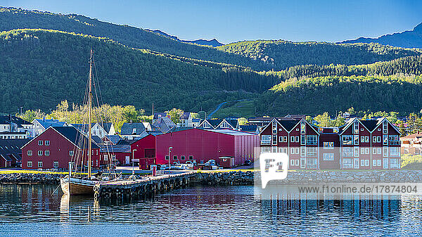 Norway  Nordland  Melbu  Remote village on Langoya island