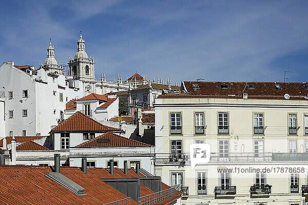 Portugal  Lisbon  View of old town