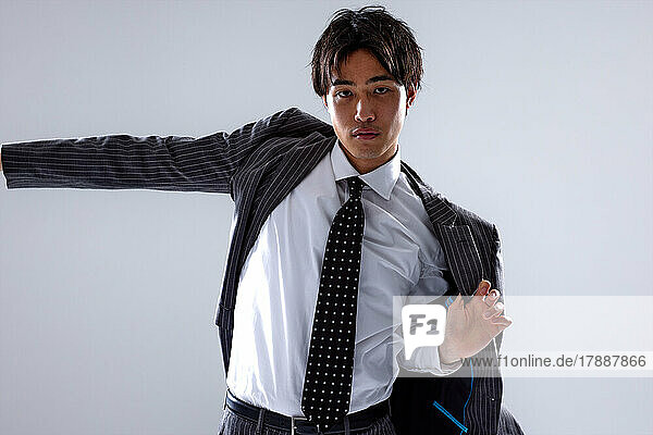 Japanese businessman wearing suit