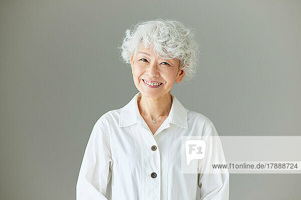 Japanese senior woman portrait