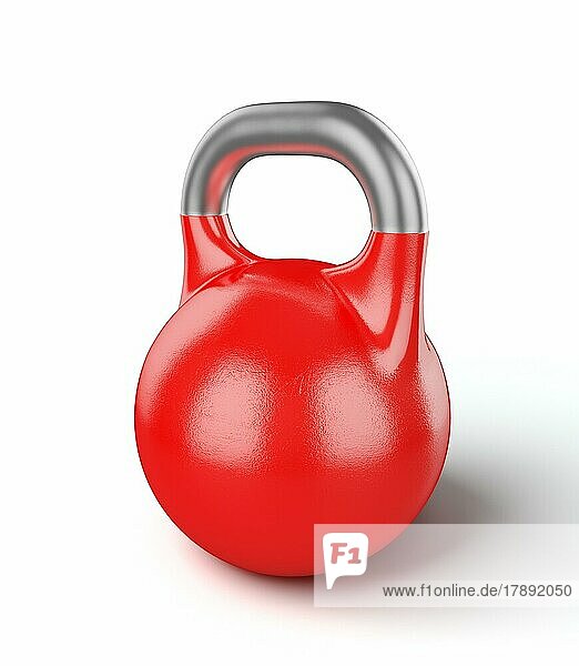 Fitness-Studio Ausrüstung Gewicht Kettle Bell vor weißem Hintergrund