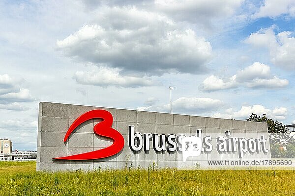 Logo des Flughafen Brüssel  Belgien  Europa