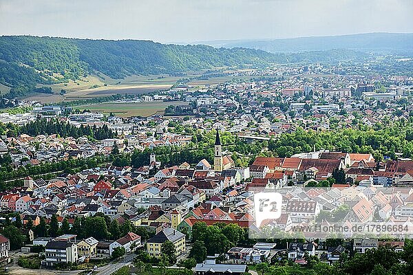 View of Kelheim  Lower Bavaria  Bavaria  Germany  Europe