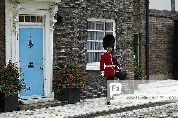 Coldstream Guard at the Tower of London  England  Great Britain
