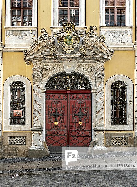 Portal des Barockhauses  Barockhaus  Neißstraße  Görlitz  Deutschland  Europa