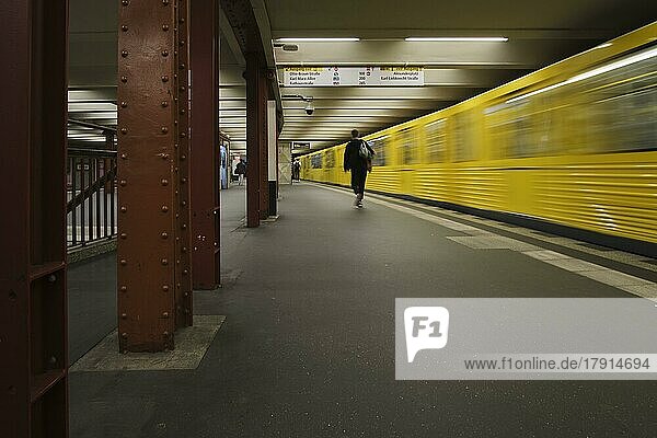 Germany  Berlin  17. 09. 2020  Alexanderplatz underground station  U2  to Pankow  passengers  Europe