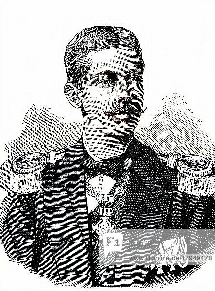 Prince Albert Wilhelm Heinrich of Prussia  14 spongia officinalis (1862)  20 April 1929  was the son of the Crown Prince Frederick William and later William II. Historical  digital reproduction of an original 19th century document