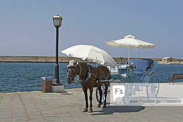 Pferdekutsche für Urlauber auf Kreta