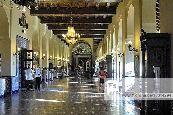 Erdgeschoß  Lobby  Hotel Nacional de Cuba  Havanna  Kuba  Hotellobby  Empfangshalle  Mittelamerika