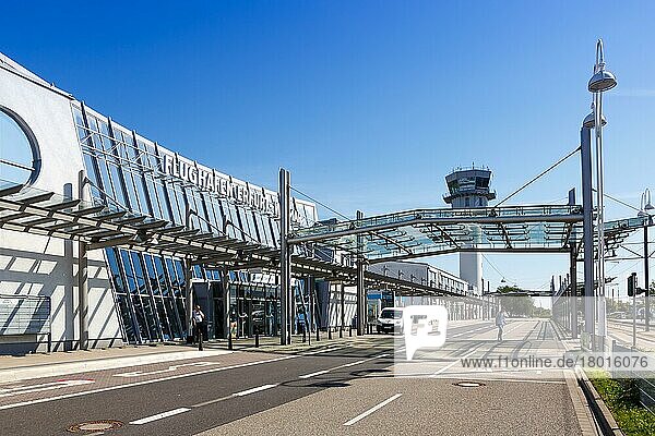 Terminal of Erfurt-Weimar Airport (ERF) in Erfurt  Germany  Europe