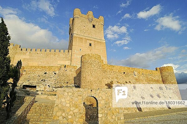 Castillo de la Atalaya  Burg  Villena  Costa Blanca  Provinz Alicante  Spanien  Europa