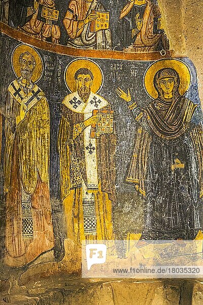 Fresken im Eski Guemuesler-Kloster  Kappadokien  Türkei  Kappadokien  Türkei  Asien