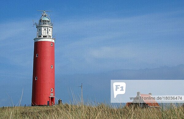 Lighthouse  De Cocksdorp  Texel  Netherlands  Leuchtturm  Niederlande  Europa  Querformat  horizontal  Europa