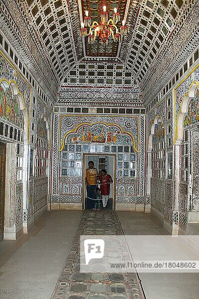 Spiegelzimmer  Festung Mehrangarh  Jodhpur  Rajasthan  Sheesha Mahal  Indien  Asien