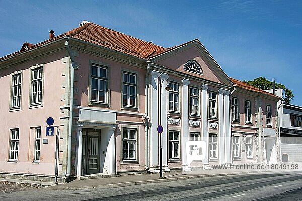 Haus  Lossi Straße  Kuressaare  Insel Saaremaa  Estland  Baltikum  Europa