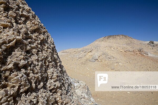 Kristalle am Kristallberg  Nationalpark Weiße Wüste  Libysche Wüste  Ägypten  Afrika