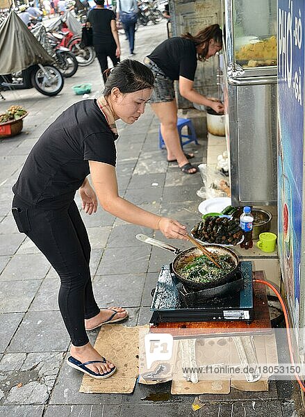 Streetfood  Hanoi  Vietnam  Asien