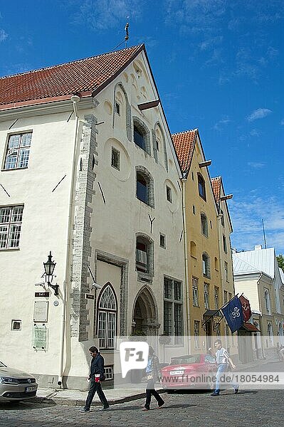 The Three Sisters  Tallinn  Estonia  Baltic States  Europe  Old Town  Hotel  Merchants' Houses  Europe