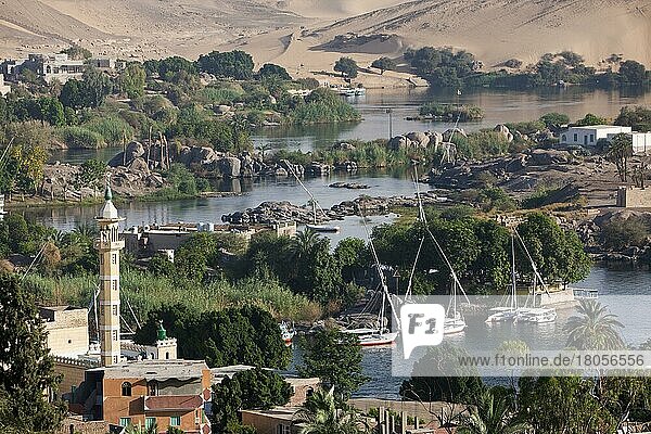 Nil  Assuan  Ägypten  Afrika