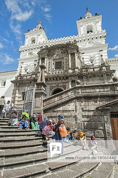 Kirche und Kloster San Francisco  Quito  Provinz Pichincha  Ecuador  Unesco-Weltkulturerbe  Südamerika