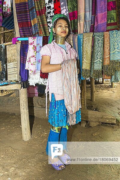 Langhalsige Frau  Karen-Stamm  Chiang Mai  Thailand  Asien