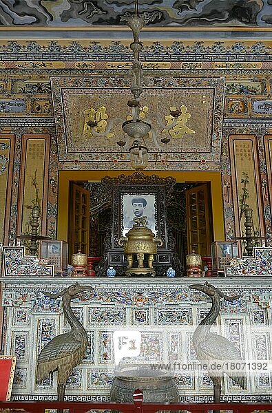 Altar  Kaisergrab Khai Dinh  Hue  Vietnam  Asien