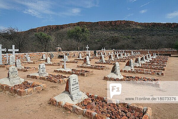 German military cemetery from 1904  Waterberg Plateaui  Otjozondjupa Region  Republi  Waterberg  Namibia  Africa