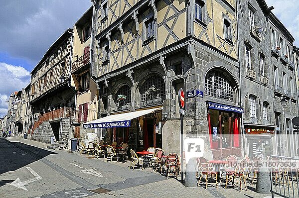 Cafe Maison de l'Apothicaire  Clermont-Ferrand  Auvergne  Frankreich  Europa