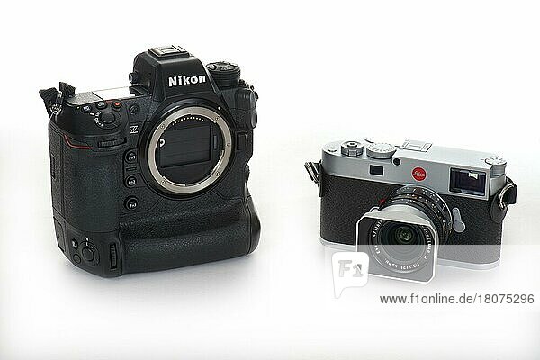 Camera history  current cameras  Nikon Z9 and Leica M11 from 2022  Germany  Europe