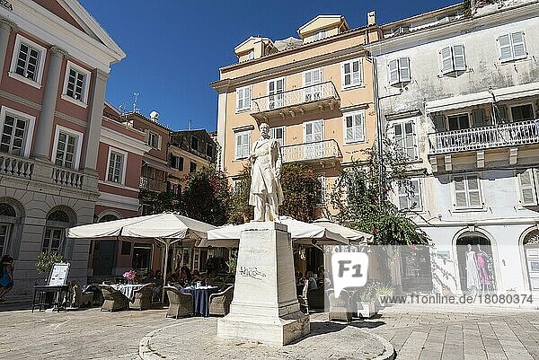 Georgios-Theotokis-Denkmal  Premierminister  Iroon Platz  Altstadt  Kerkyra  Insel Korfu  Ionische Inseln  Griechenland  Europa