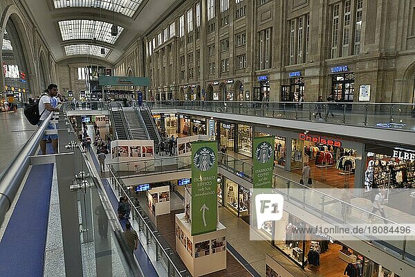 Promenades  Central Station  Leipzig  Saxony  Germany  Europe