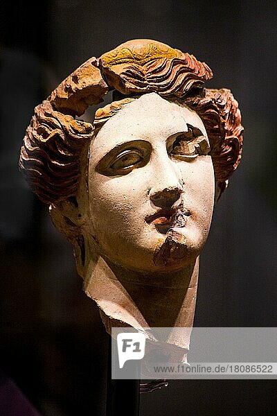 Head of Aphrodite  a masterpiece of Hellenistic times  National Archaeological Museum  Taranto  Puglia  Taranto  Puglia  Italy  Europe