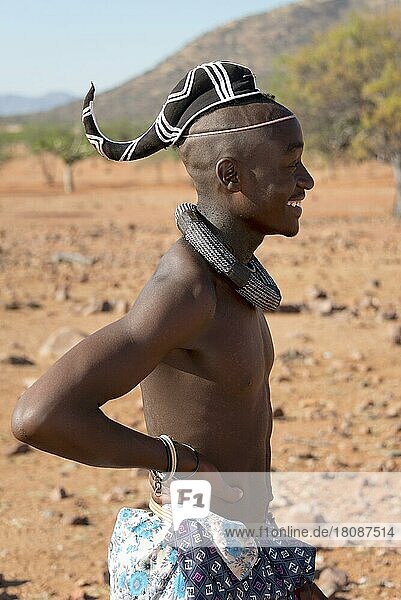 Himba-Mann  Kaokoveld  Namibia  Afrika