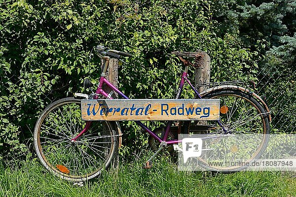 Werratal Radweg  Thüringen  Deutschland  Europa