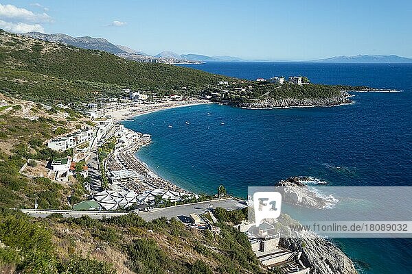 Jal und Bucht von Jal  Riviera  Ionisches Meer  Albanien  Europa
