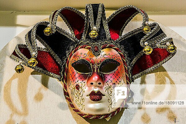 Joker-Masken  Venedig  Lagunenstadt  Venetien  Italien  Venedig  Venetien  Italien  Europa