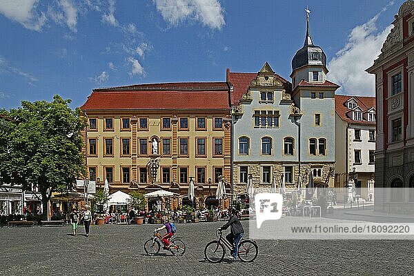 Hauptmarkt und historisches Rathaus  entstanden 1567-1574  Residenzstadt Gotha  Thüringen  Deutschland  Europa