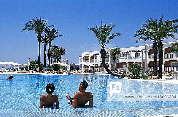 Hotelanlage in Talamanca  Ibiza  Balearen  Spanien  Europa