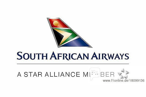 South African Airways  Logo  Weißer Hintergrund