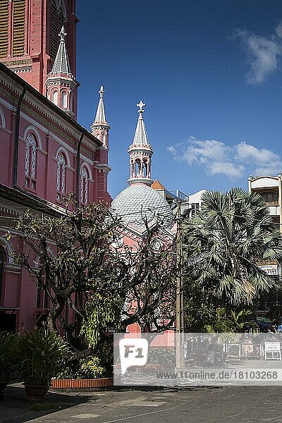 Katholische Kirche Tan Dinh  Stadtzentrum von Saigon  Ho Chi Minh City  Vietnam  Asien