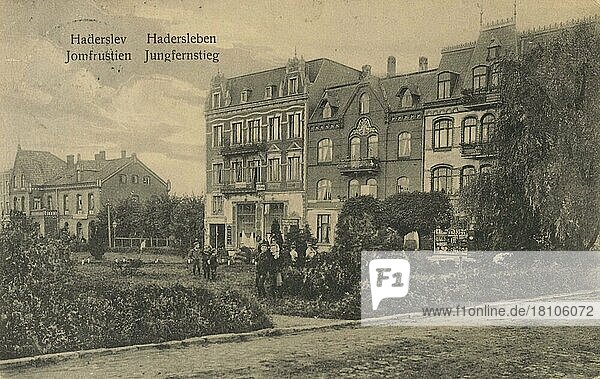 Hadersleben  Jungfernstieg  Haderslev  Dänemark  Ansicht um ca 1900-1910  digitale Reproduktion einer historischen Postkarte  Europa