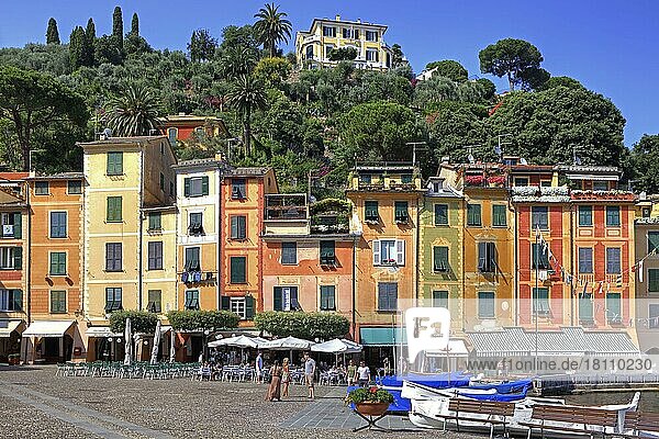 Promenade  Portofino  Golf von Tigullien  Provinz Genua  Ligurien  Golfo del Tigullio  Italien  Europa