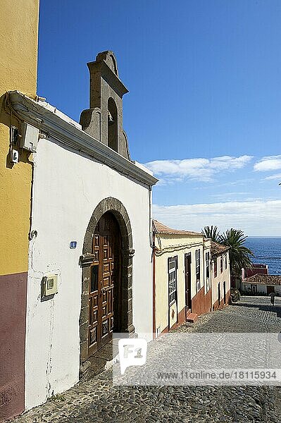 Kirchplatz von San Andres  La Palma  Kanarische Inseln  Spanien  Europa