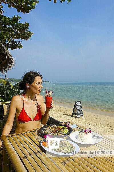 Strandrestaurant  Insel Ko Samui  Thailand  Asien