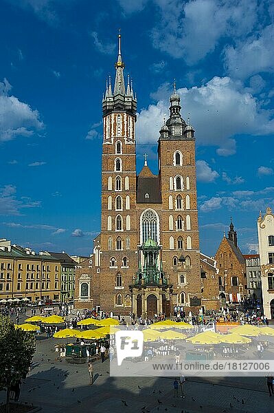 Marienkirche  Rynek  Krakau  Kleinpolen  Krakow  Polen  Europa